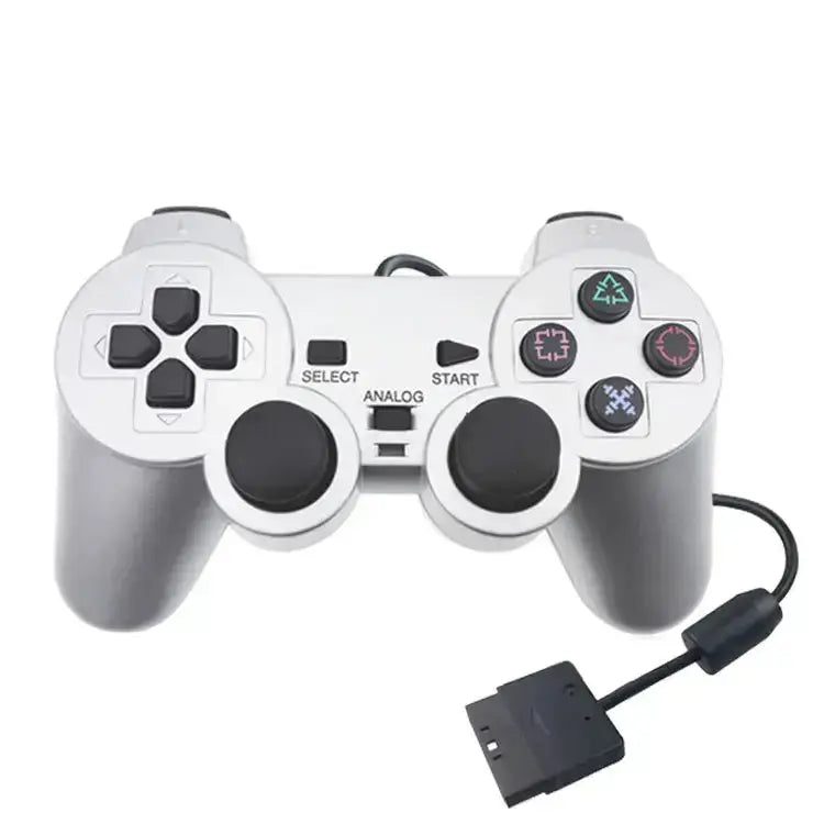 Transparent Blue PS2 Wired Controller – Dual Vibration (different colours available) – view 22