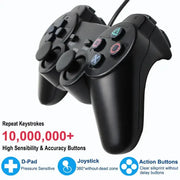 Transparent Blue PS2 Wired Controller – Dual Vibration (different colours available) – view 13