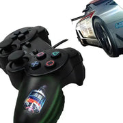 Transparent Blue PS2 Wired Controller – Dual Vibration (different colours available) – view 7