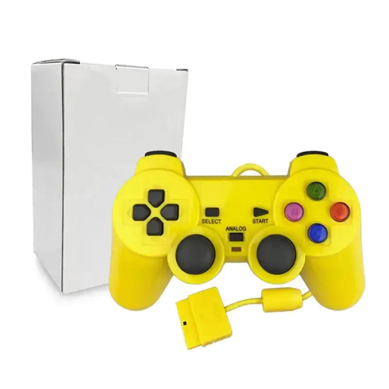 Transparent Blue PS2 Wired Controller – Dual Vibration (different colours available) – view 17