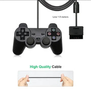 Transparent Blue PS2 Wired Controller – Dual Vibration (different colours available) – view 9