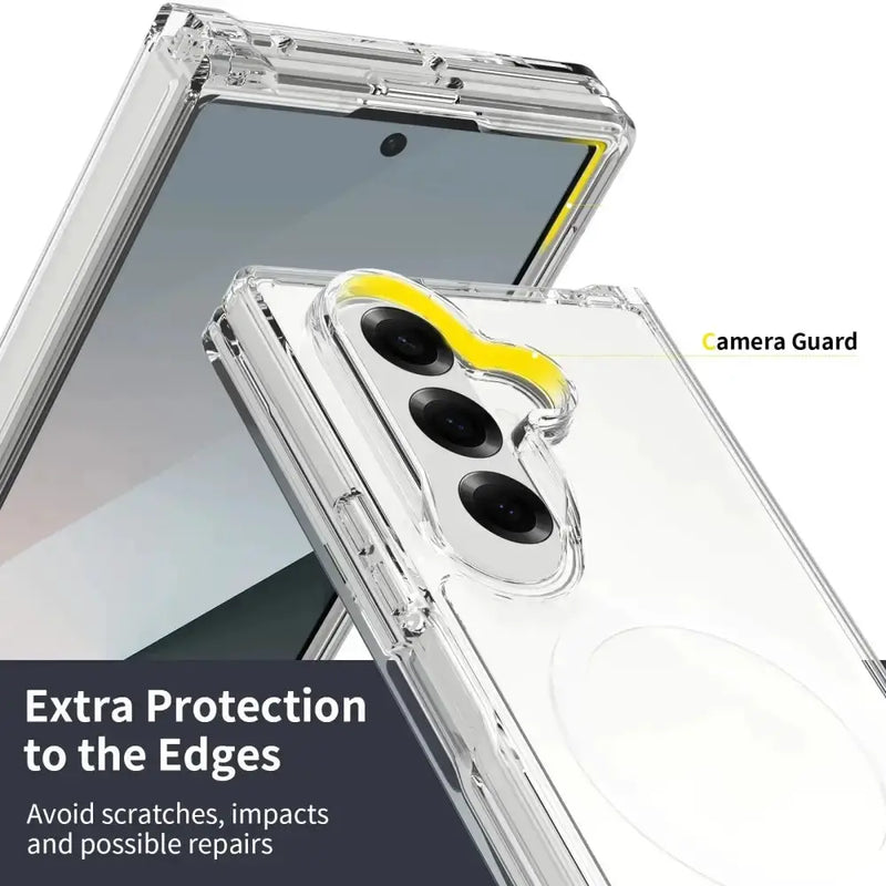 Habicare 9eight5 Transparent Phone Case for the Samsung Galaxy Z Fold7 Transparent Phone Case for the Samsung Galaxy Z Fold7