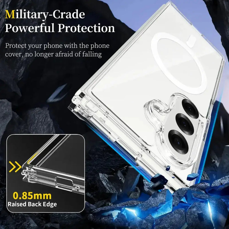 Habicare 9eight5 Transparent Phone Case for the Samsung Galaxy Z Fold7 Transparent Phone Case for the Samsung Galaxy Z Fold7