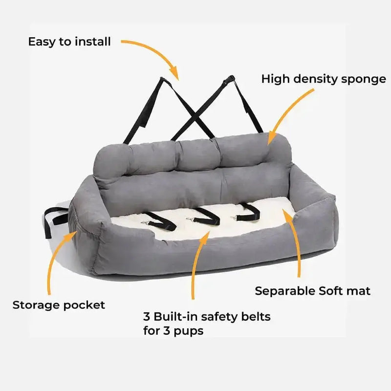 Habicare SS Travel Bolster Dog Car Bed Travel Bolster Dog Car Bed