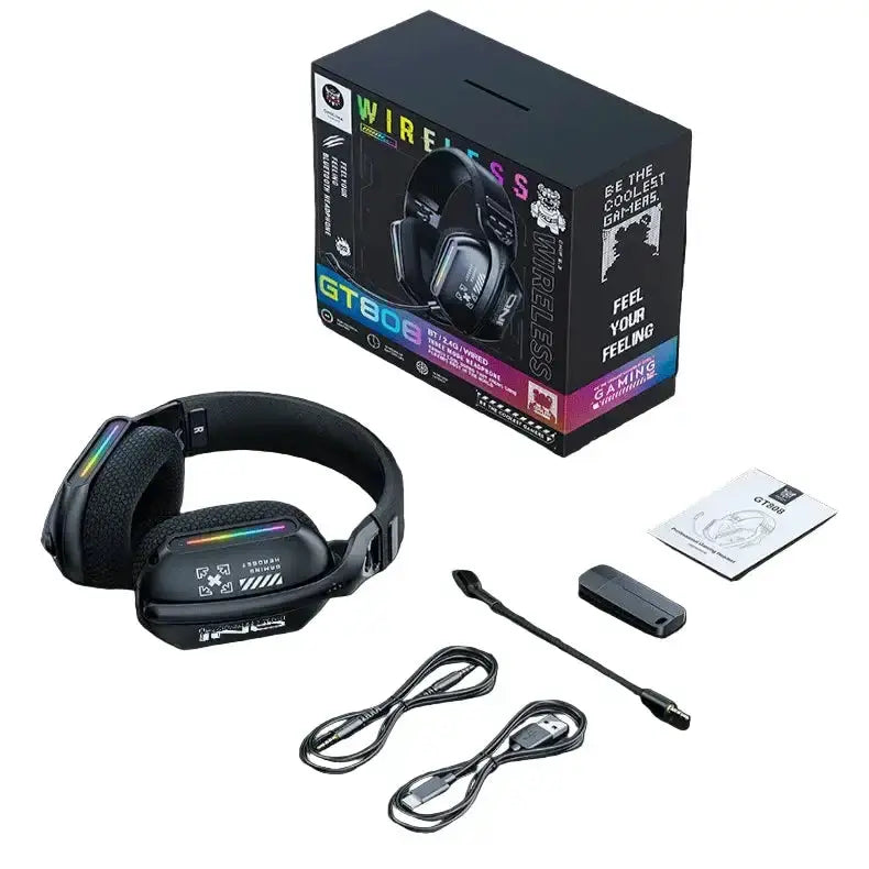 Tri-Mode RGB Gaming Headset – 2.4G Wireless & Wired, Long Life – view 10