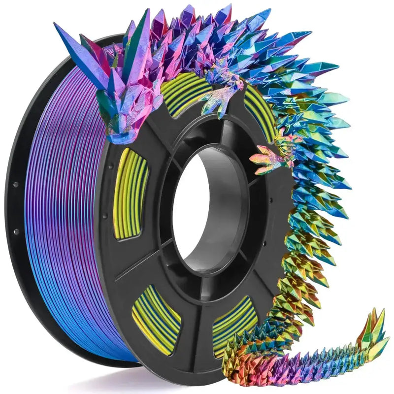 Habicare SS Tricolour Silk PLA 3D Printer Filament 1.75mm (250g) Tricolour Silk PLA 3D Printer Filament 1.75mm (250g)