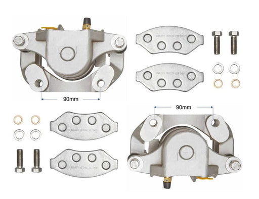 Trojan Hydraulic Calipers Set Stainless Steel For Marine Trailers Corrosion Resistant Braking Kit For Boat Owners – view 1