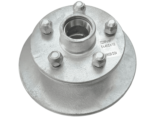 Trojan Disc Braked Early Model Hub 225mm 5x4-1/2x1/2 Retrofit Ready for Trailers – view 1