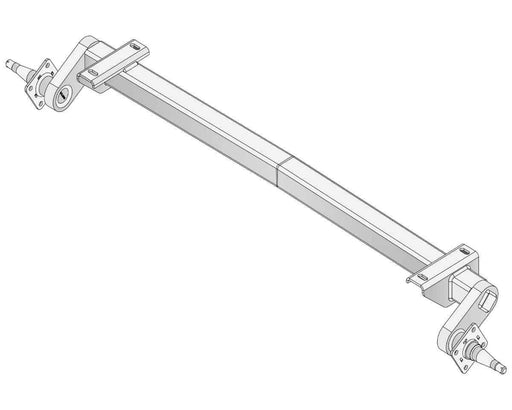 Trojan Duratorque Full Beam 1750kg Heavy Duty Electric Drum Trailer Axle For Trailer Owners Independent Suspension – view 1