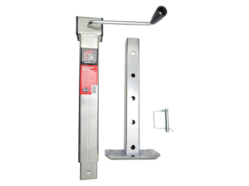 Trojan Jockey Stand Zinc 70x70 Heavy-Duty 2200kg Trailer Support for Heavy Loads – view 3