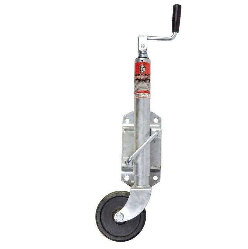Trojan Jockey Wheels Trojan Jockey Wheel 150mm Solid Rubber Swivel Trailer Trojan Jockey Wheel 150mm Solid Rubber Wheel
