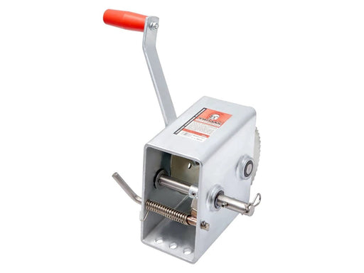 Trojan Manual Trailer Winch 5 To 1 And 1 To 1 Ratio For Boats Marine Grade Stainless Reliable – view 1