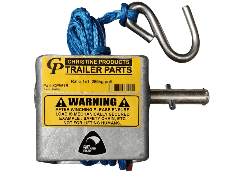 Trojan Manual Trailer Winch Cp Winch 1:1 260 Kg - 1 Handle & Rope Trojan Cp Winch 1 To 1 260 Kg 1 Handle And Rope