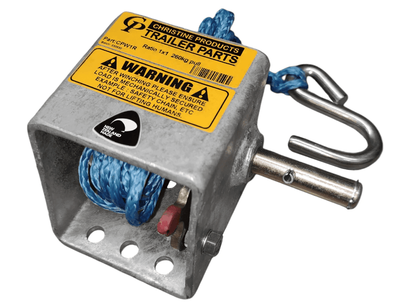Trojan Manual Trailer Winch Cp Winch 1:1 260 Kg - 1 Handle & Rope Trojan Cp Winch 1 To 1 260 Kg 1 Handle And Rope