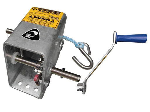 Trojan Cp Winch 5:1 750kg Manual Trailer Winch With 1 Handle And Rope For Heavy Duty Industrial Use – view 3