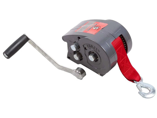 Trojan Rugged Manual Trailer Winch 1130kg Capacity for Boat Trailers Featuring 10to1 Gear Closed Top Marine Winch – view 1