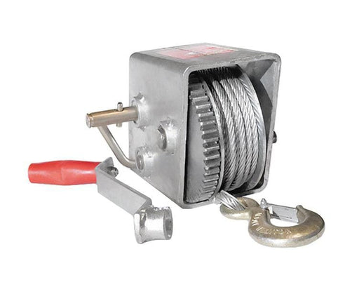 Trojan Manual Trailer Winch 500kg Marine Grade Industrial