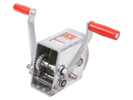 Manual Trailer Winch Closed Top 10-1 7m Wire Trojan For Boat Trailers Rugged Saltwater Marine Winch – view 3