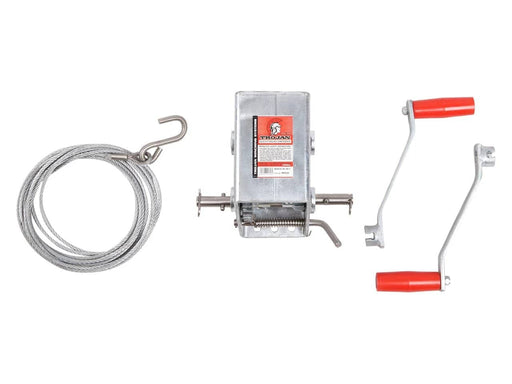 Manual Trailer Winch Closed Top 10-1 7m Wire Trojan For Boat Trailers Rugged Saltwater Marine Winch – view 1