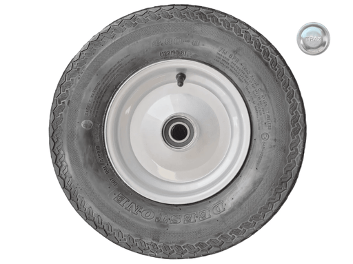 8 Inch Wheel And Tyre Assembly With 1 Inch Bearings For Trailers Durable Weatherproof Finish 400mm Diameter – view 1