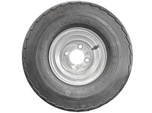 8 Inch Wheel And Tyre Assembly For Trailers 4 By 4 Centre Galvanised Rim Pneumatic Tyre Trojan – view 2