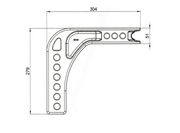 Trojan Cast Shank 95mm Drop Tow Hitch Component for Precise Mounting and Reliable Alignment – view 1