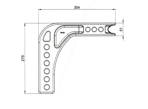 Trojan Cast Shank 95mm Drop Tow Hitch Component for Precise Mounting and Reliable Alignment – view 1