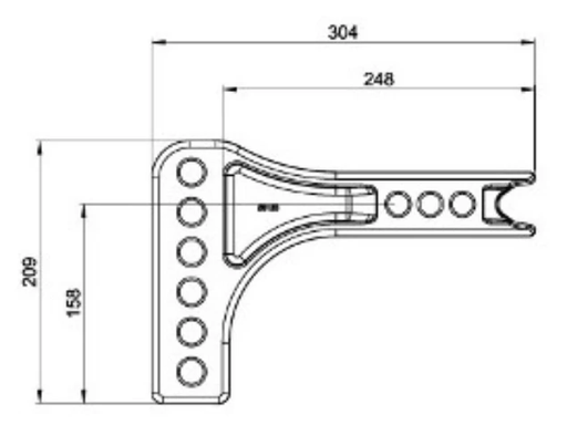 Trojan Cast Shank Standard Easy Install Mounting for Shops – view 2