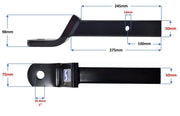 Trojan Tow Ball Mounts Trailer Ball Mount - 98x245mm - 3500kg - In Store Trailer Ball Mount Trojan 98x245mm 3500kg Heavy Duty