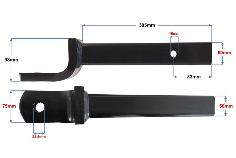 Trojan Tow Ball Mounts Towball Mount STD 332MM (PRO7010) Trojan Towball Mount STD 332MM PRO7010 Heavy Duty