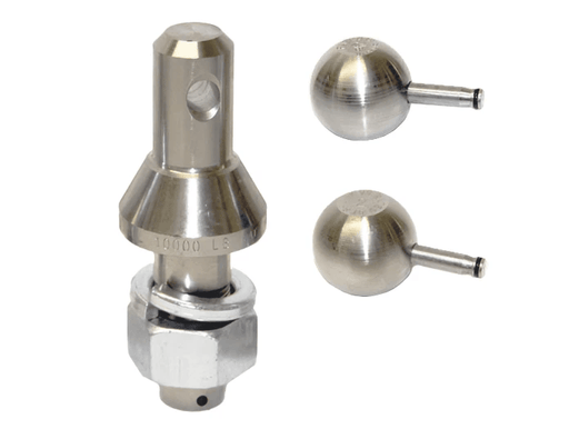 Trojan Convert-A-Ball 1 Inch 2-Ball Carbon Steel Hitch Ball Kit for Heavy-Duty Towing Nickel-Plated 3500 Kg Capacity