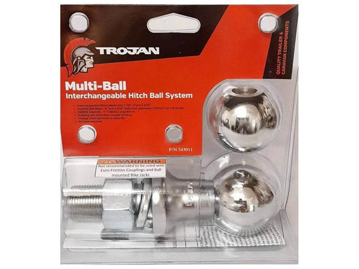 Trojan Towball Multi Ball Kit For Trailers 50mm 1 7 8 Shank