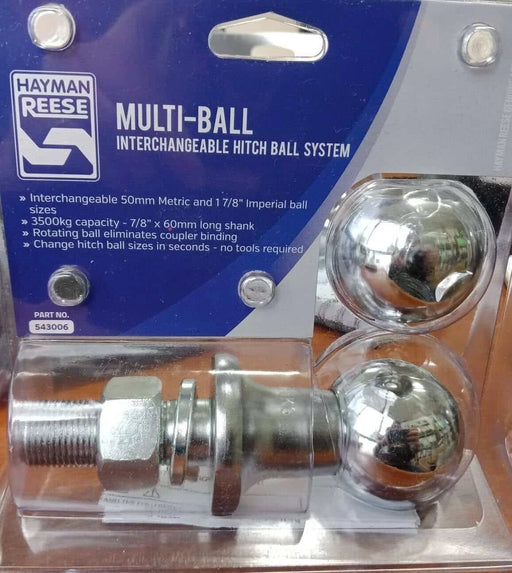 Trojan Tow Balls Towball Multi Ball Kit 7/8” X 60mm Shank T543006 Towball Multi Ball Kit Trojan 7 8 Inch 60mm Shank