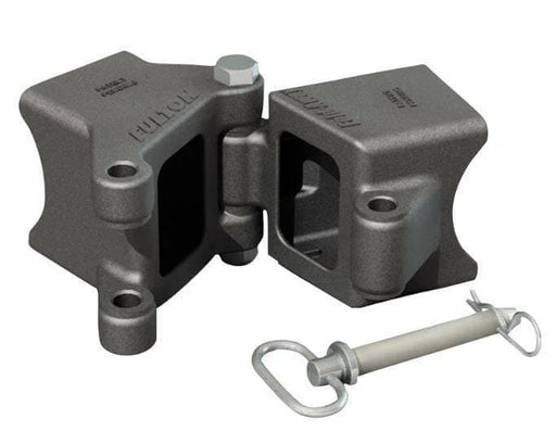 Trojan Trailer Fold Away Bracket 3x3 Inch Weld On Space Saving Hinge For Drawbars 2200kg