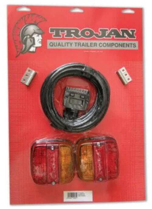 Trojan Trailer Lighting and Electrical Combination Tail Light Kit - 12V Trojan Combination Tail Light Kit 12V for Trailers