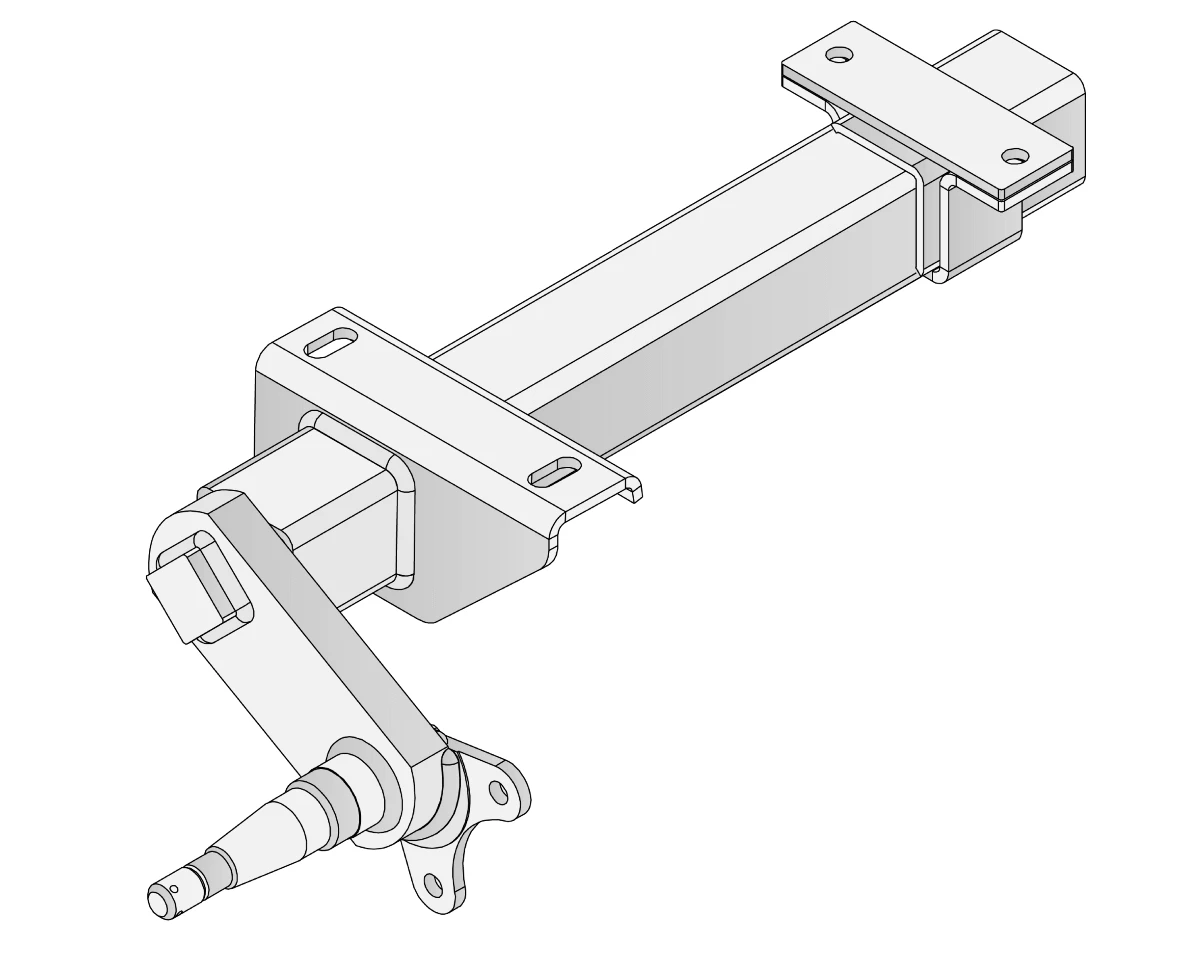 Duratorque Half Beam Left Trojan Heavy-Duty 1000kg Per pair Half Trailer Axle For Braked Or Non-Braked Systems – view 1