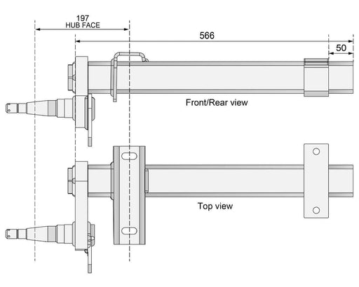 Half-beam Duratorque Left - 1500kg Per Pair - Retro – view 2