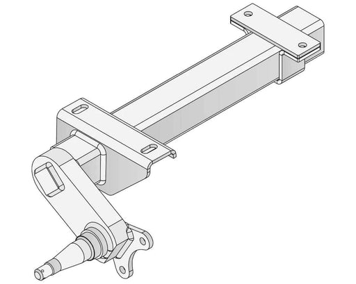 Trojan Half-Beam Duratorque Left 1750kg Pair For Heavy-Duty Trailers With 225mm Retro Hub – view 1