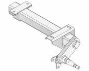 Trojan Duratorque Half Beam Right Axle Pair 1000kg Heavy Duty Trailer Component For Retro Projects – view 1