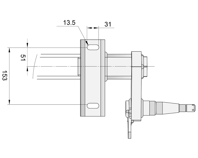 Half-beam Duratorque Right - 1500kg Per Pair - Retro - – view 3
