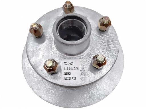 Trojan Disc Braked Early Model Hub 225mm 5 By 4.75 Bolt Pattern For Vintage Trailers
