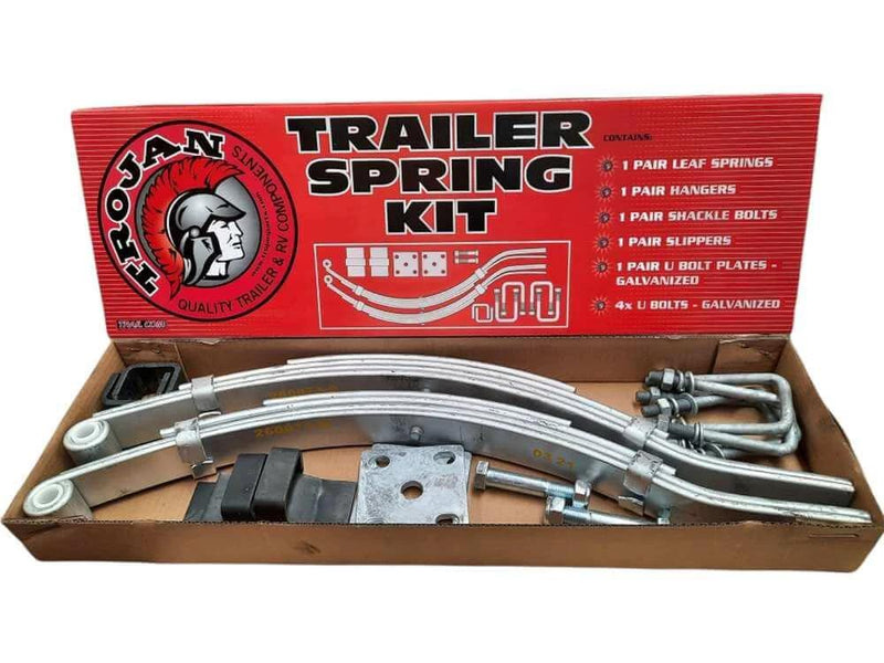 Trojan 1500kg Multileaf Spring Kit Pair Single Axle Trailers – view 1