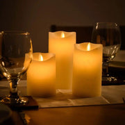 salelink.co.nz Unbranded 18cm LED Flickering Candle 18cm Real Wax LED Flickering Candle With Real Flame