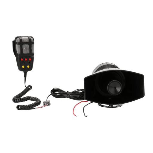 12V 110dB Air Horn Siren Car Emergency Siren + MIC Speaker – view 1