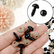 salelink.co.nz Unbranded 100Pcs Plastic Toy Screw Eyes Kit for Doll 100 Piece Plastic Screw Eyes Kit For Dolls And Bears