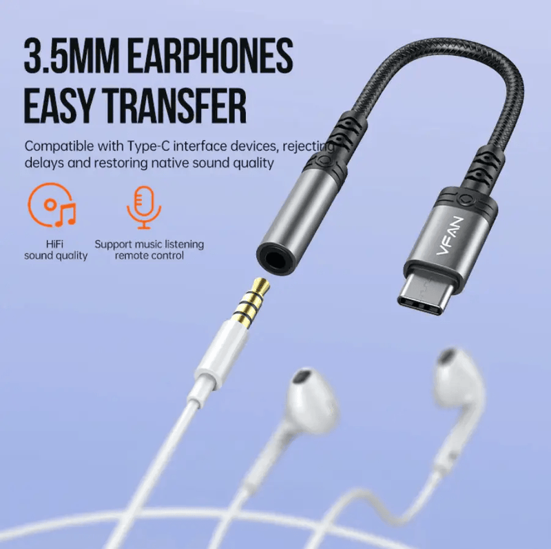 techplus Type C to 3.5mm Audio Adapter NZ L12-C Type C to 3.5mm Audio Adapter NZ L12C for USB C Devices