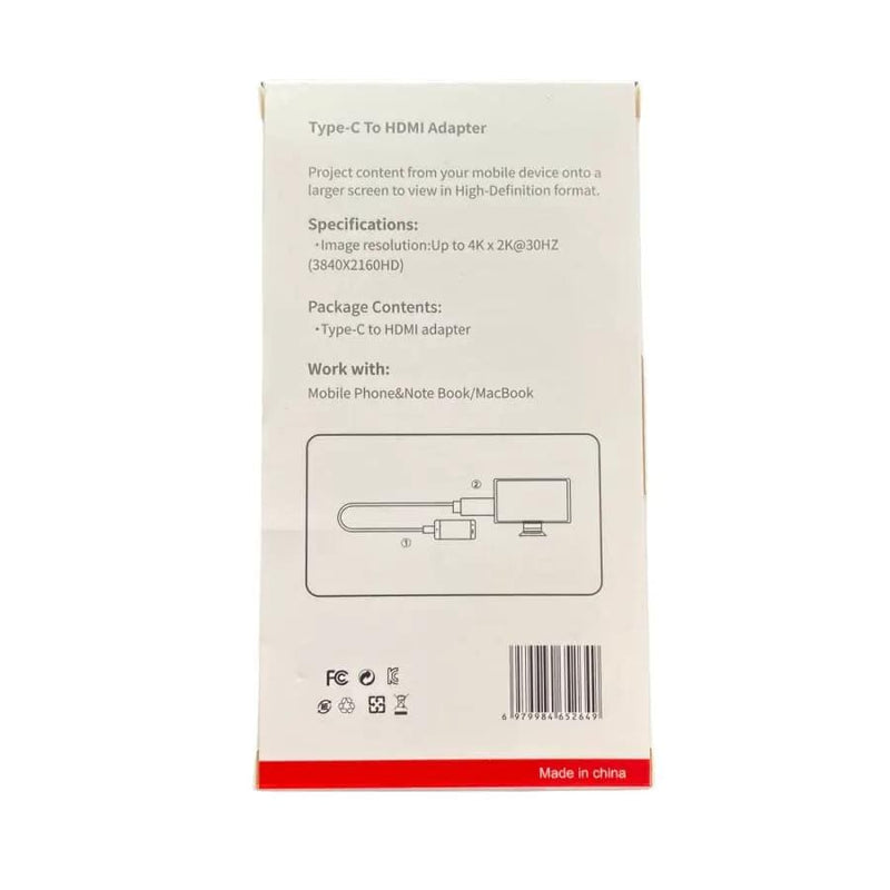 9eight5 Electronics Accessories Type C to HDTV Cable Type C to HDTV Cable