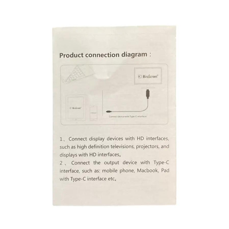 9eight5 Electronics Accessories Type C to HDTV Cable Type C to HDTV Cable