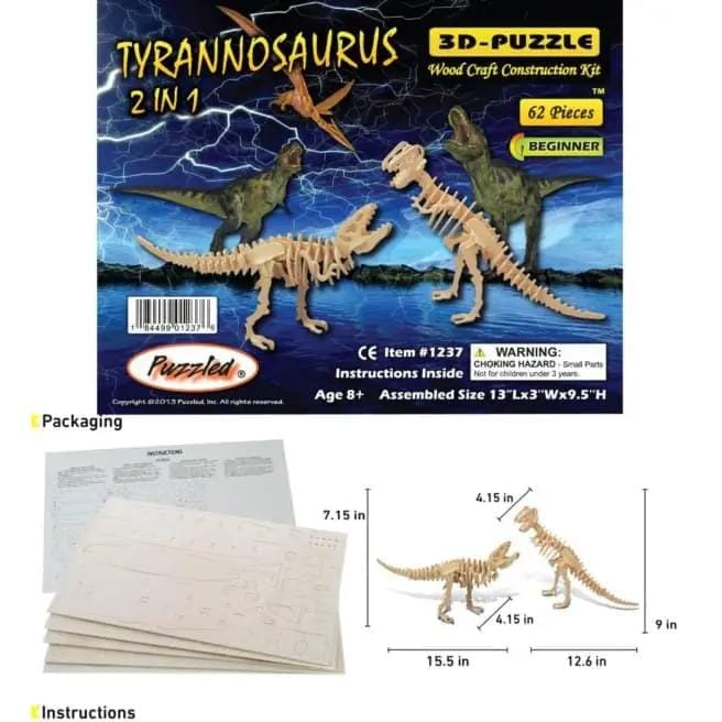 9eight5 3D Puzzle Tyrannosaurus 2 in 1 Tyrannosaurus 2 in 1