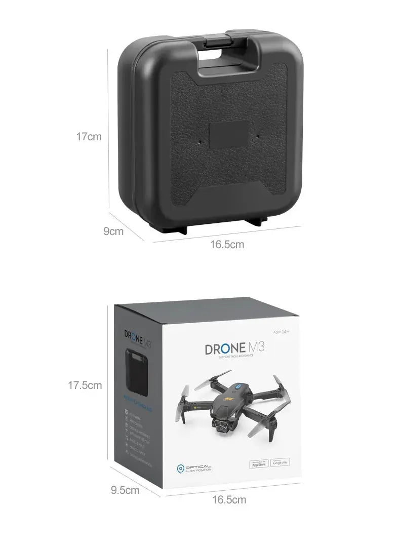 UAV Three Camera HD Drone - Optical Flow Positioning with Obstacle Avoidance | Orange & Black – view 11